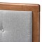 Baxton Studio Sarine Light Grey Walnut Finished Wood Full Size Headboard 156-9434 - alternate 3